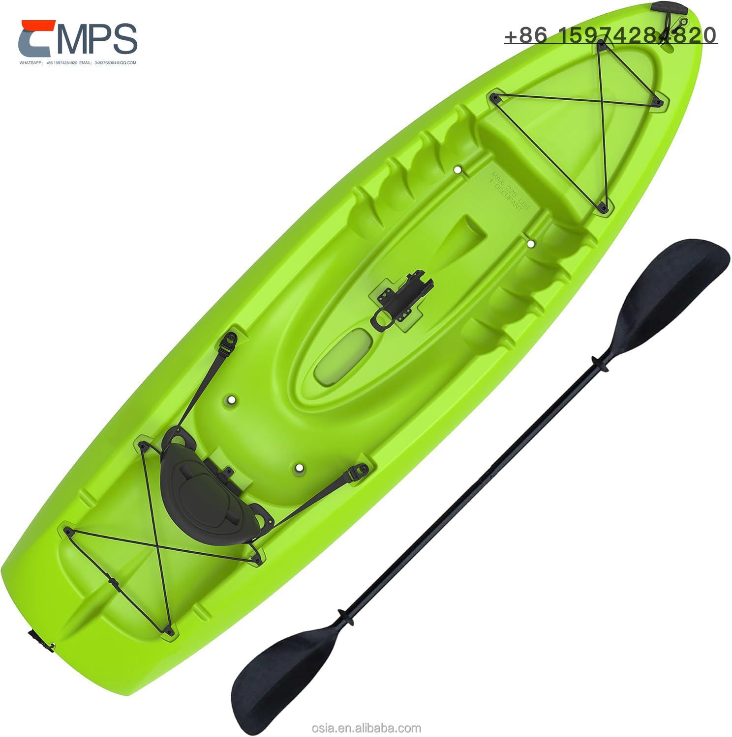 Fishing Kayak Sit In - Kayak de Pesca de Plástico Resistente