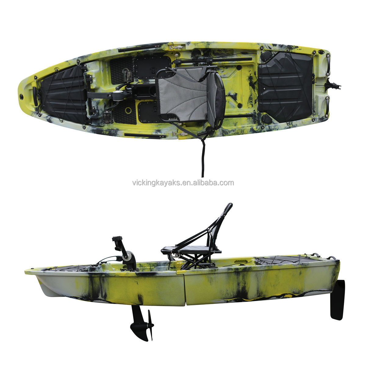 Fishing Kayak Pedal Drive - Kayak de Pesca Modular de 14