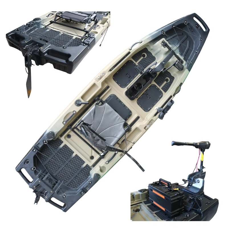 Fishing Kayak Pedal Drive - Kayak de Pesca Motorizado para 1