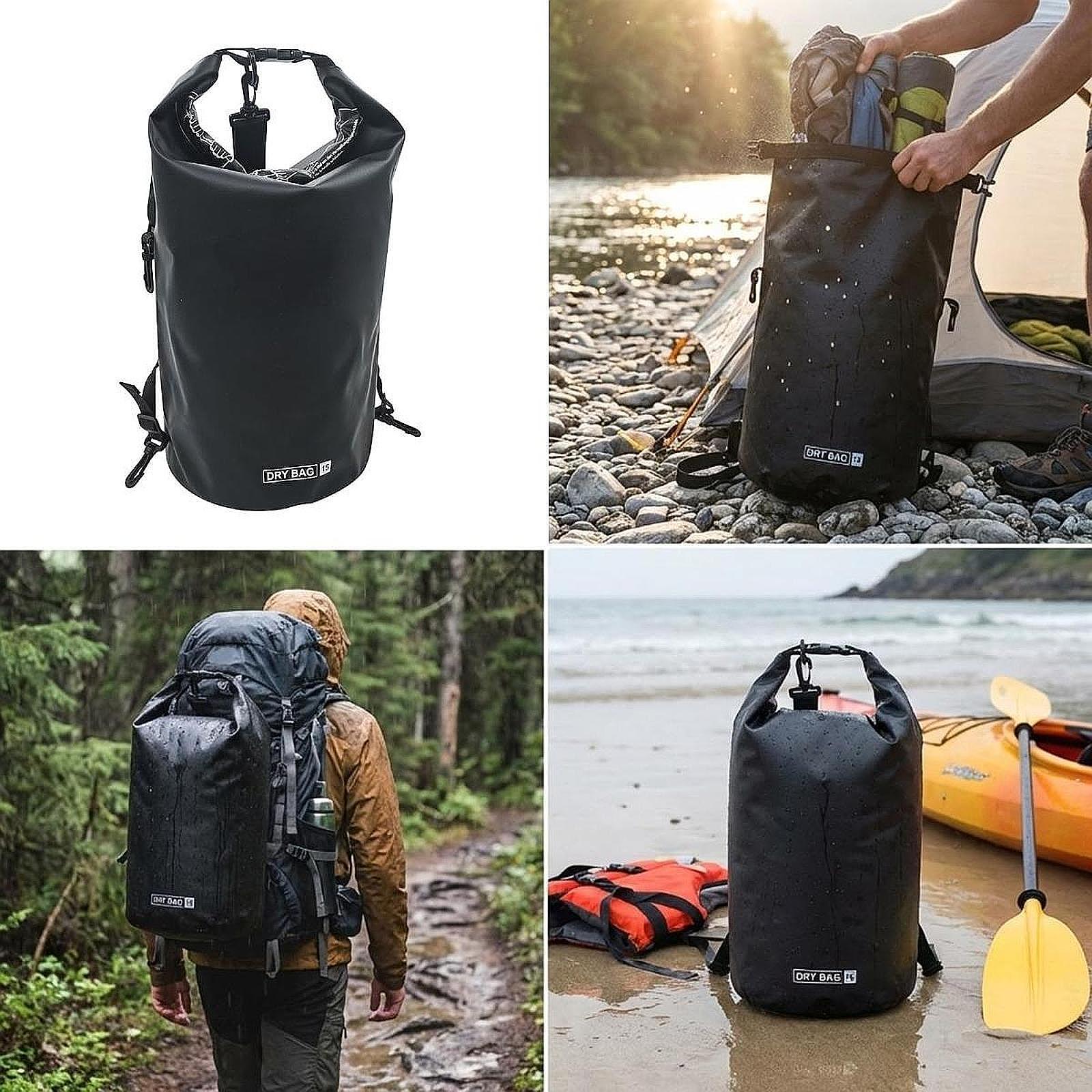 Fishing Kayak Storage Bag - Bolsa impermeable para almacenamiento, correa ajustable,