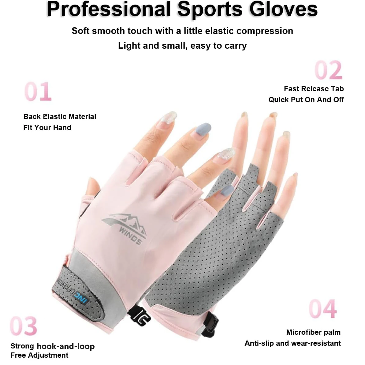 1 par de guantes sin dedos par - Fishing Kayak Anchor reseña y precio