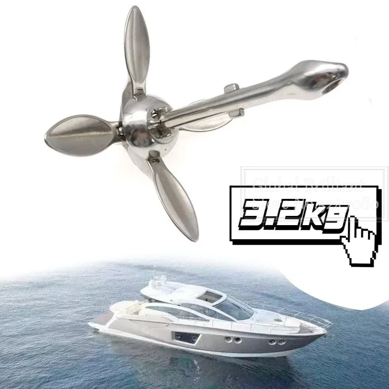 Ancla de Metal y hierro de ace - Fishing Kayak Anchor reseña y precio
