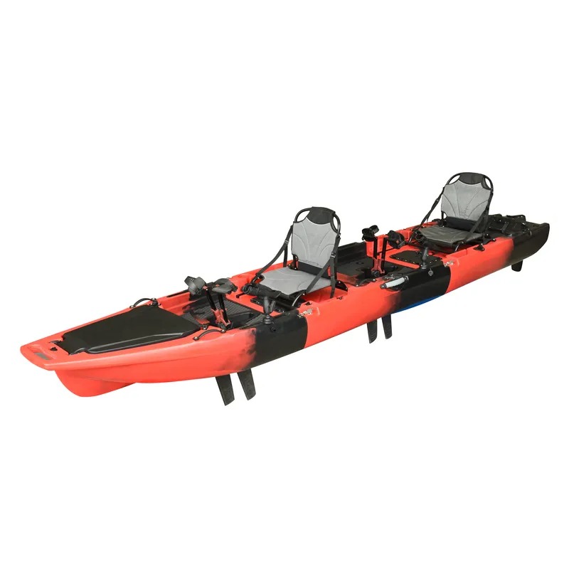 Kayak Doble de 14 Pies para 2  - Fishing Kayak Pedal Drive reseña y precio
