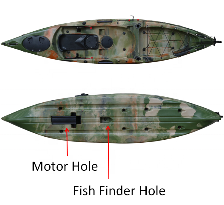Kayak de 12,46' sentado en el  - Fishing Kayak Sit On Top reseña y precio