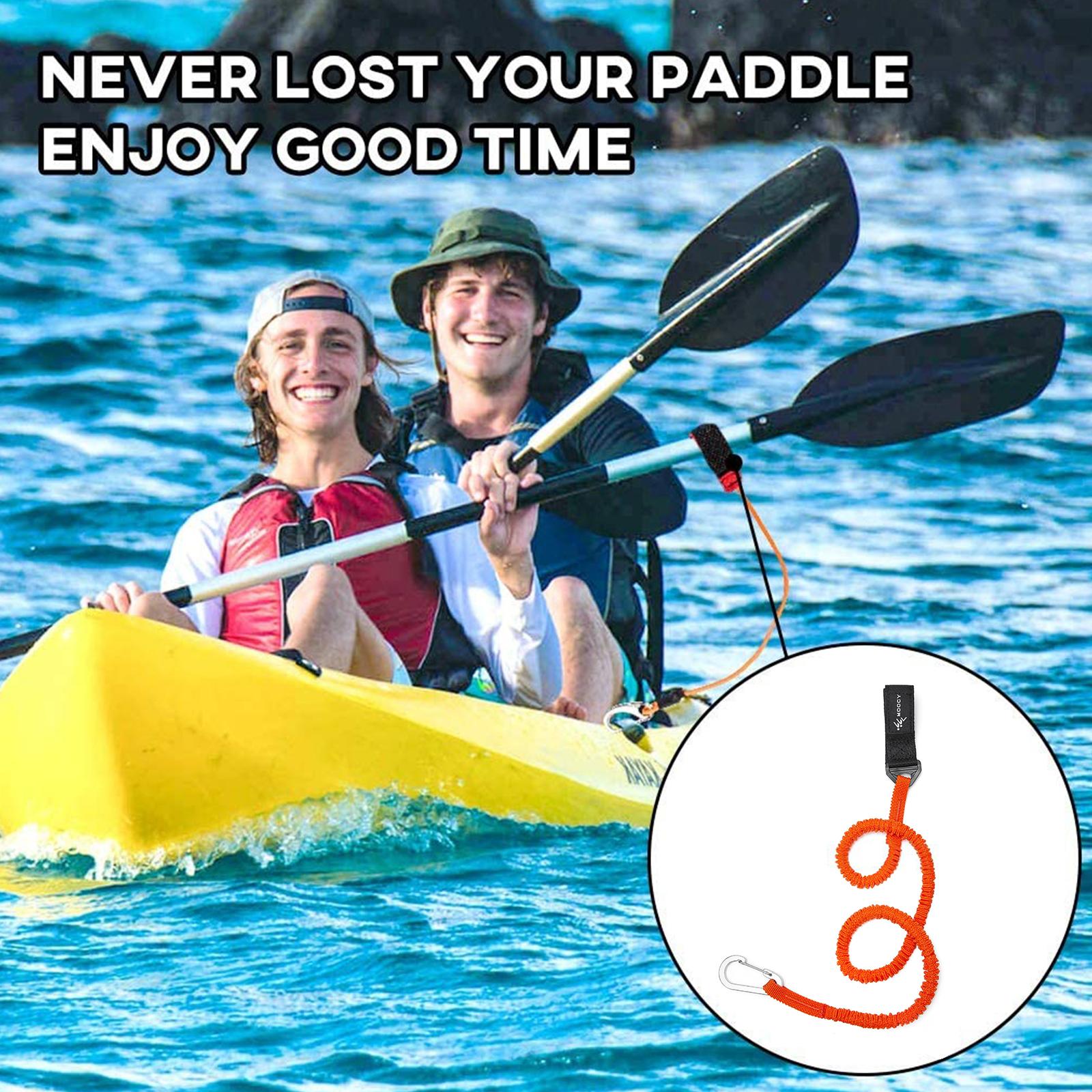 Correa de remo de Kayak elásti - Fishing Kayak Paddle Leash reseña y precio