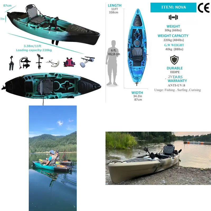 Kayak de Pesca con Pedales y A - Fishing Kayak Pedal Drive reseña y precio