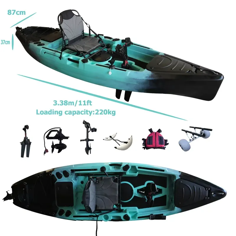Kayak de Pesca con Pedales y A - Fishing Kayak Pedal Drive reseña y precio