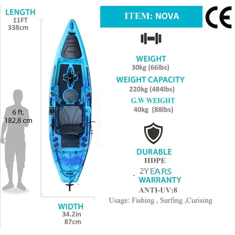 Kayak de Pesca con Pedales y A - Fishing Kayak Pedal Drive reseña y precio
