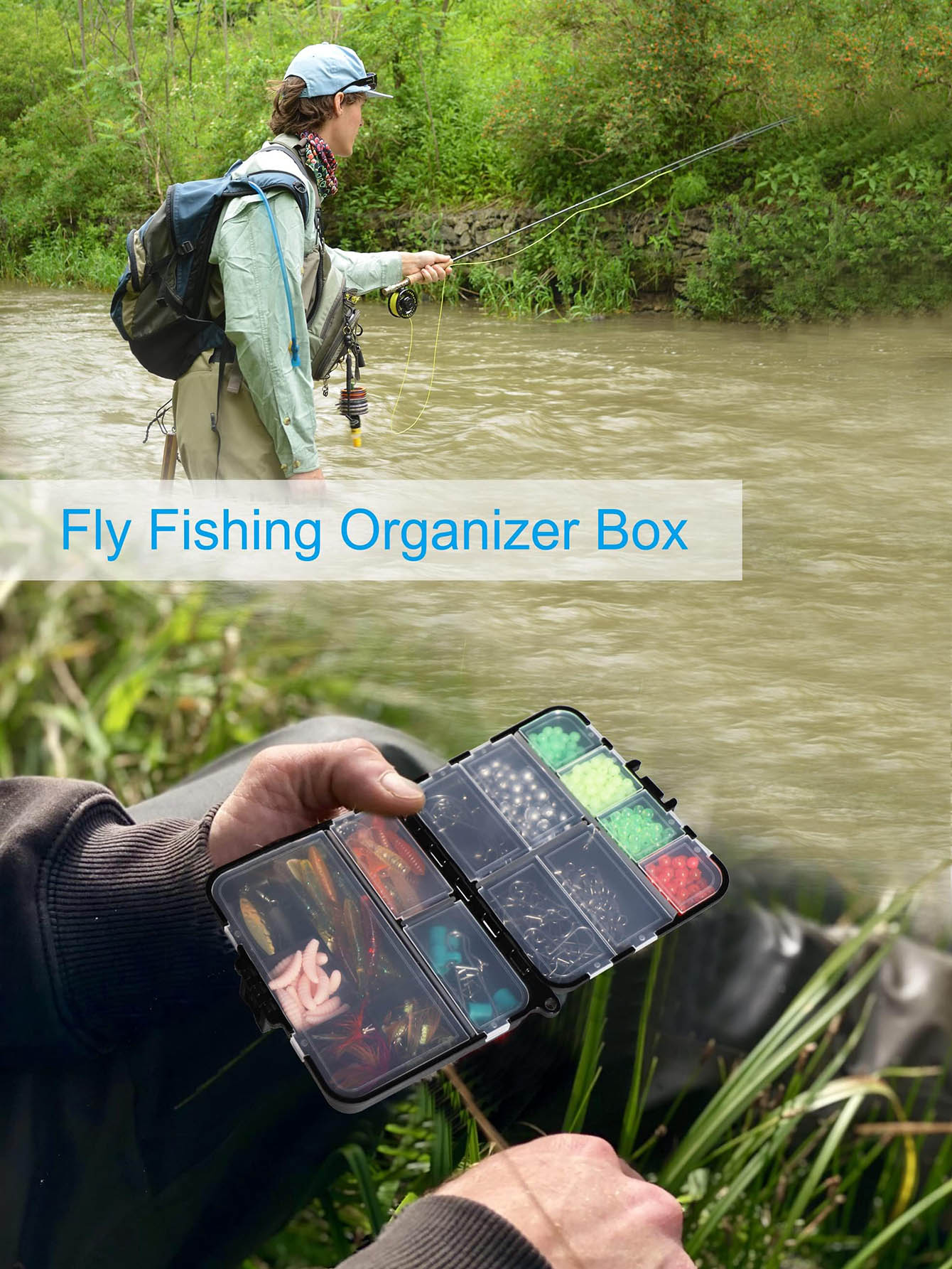 Caja organizadora de aparejos  - Fishing Kayak Crate reseña y precio