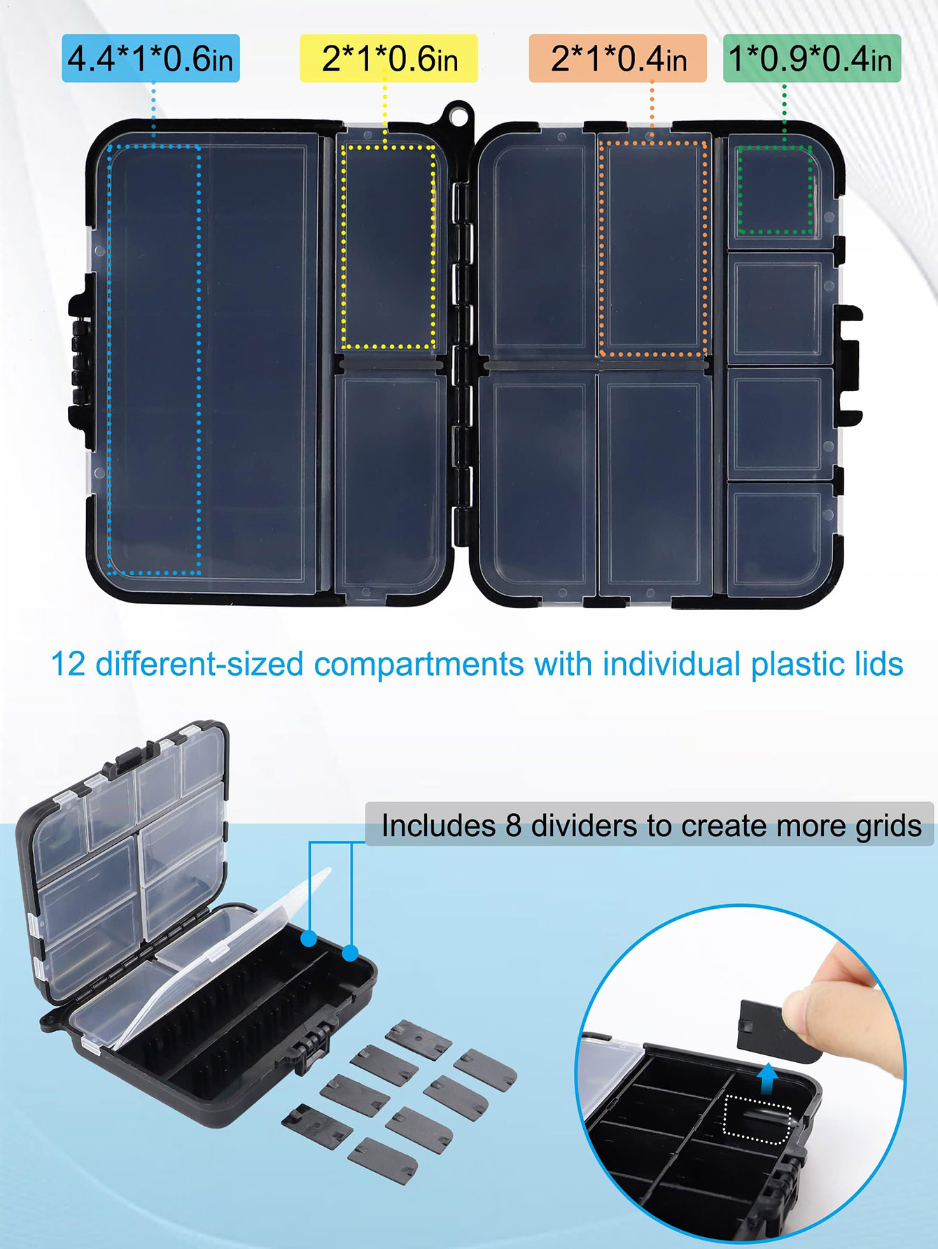 Caja organizadora de aparejos  - Fishing Kayak Crate reseña y precio
