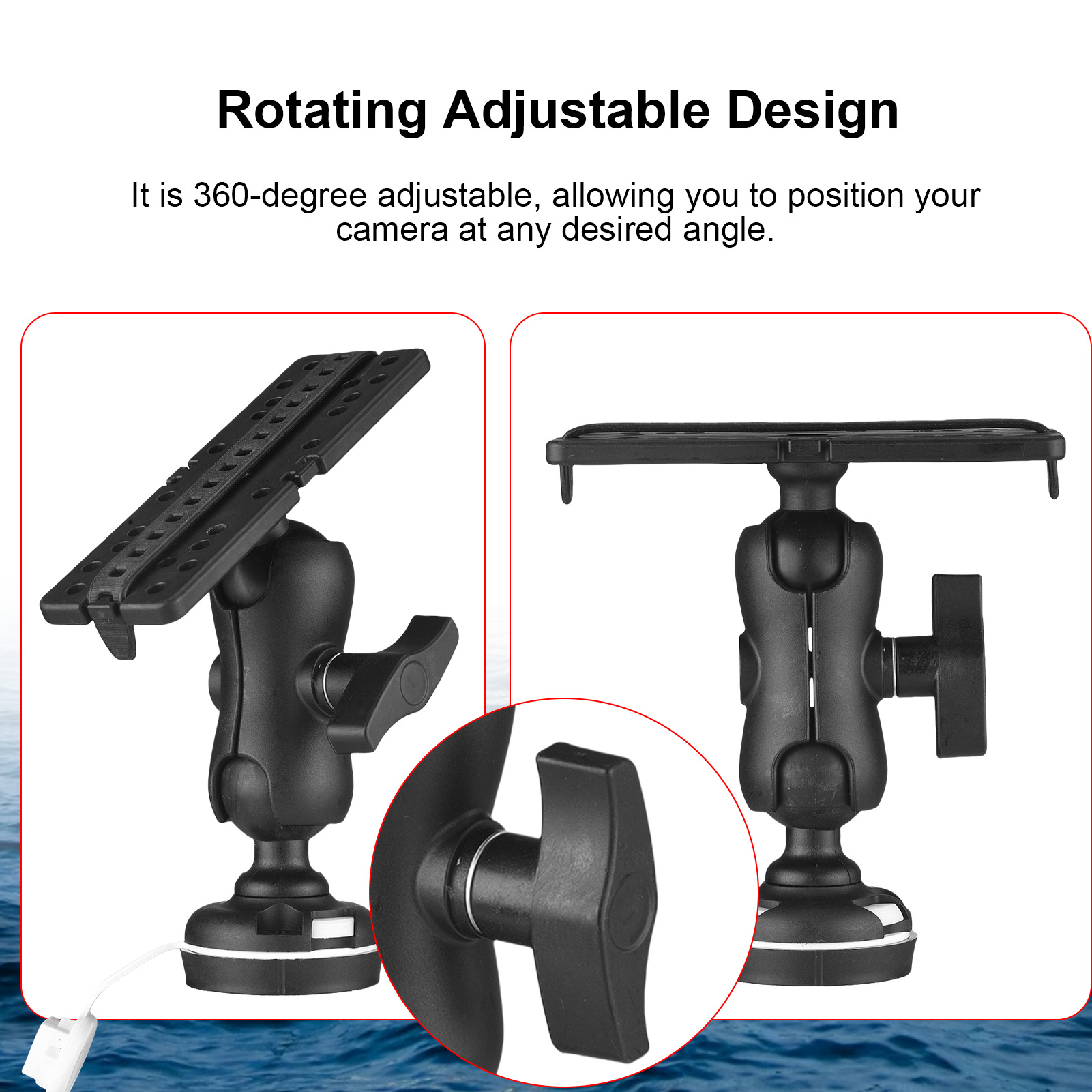 Soporte para buscador de peces - Fishing Kayak Fish Finder Mount reseña y precio